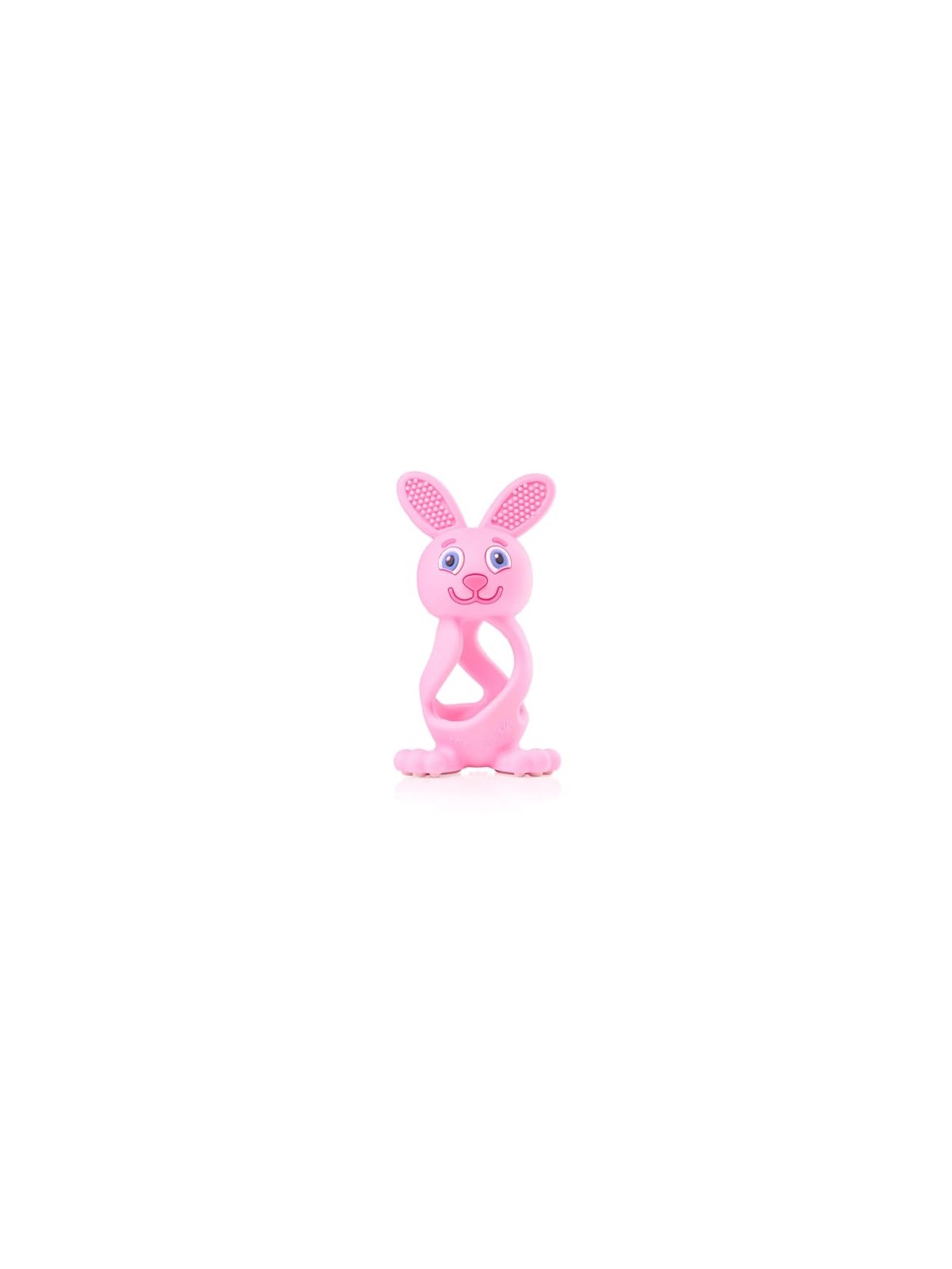 Brush baby Giocattolo massaggiagengive Bobbie Bunny per bambini piccoli, rosa.