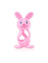 Brush baby Giocattolo massaggiagengive Bobbie Bunny per bambini piccoli, rosa.
