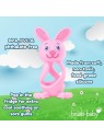 Brush baby Giocattolo massaggiagengive Bobbie Bunny per bambini piccoli, rosa.