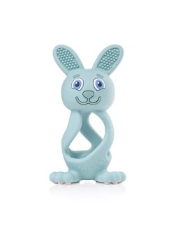 Brush baby Massaggiagengive Bobbie Bunny per bambini, colore verde eucalipto.