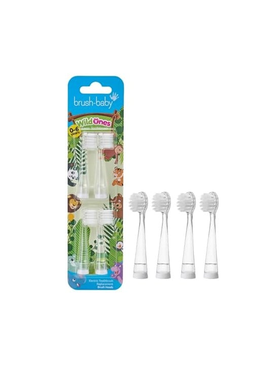 Brush baby Suggerimenti di WildOnes per spazzolino sonico 4 pz.