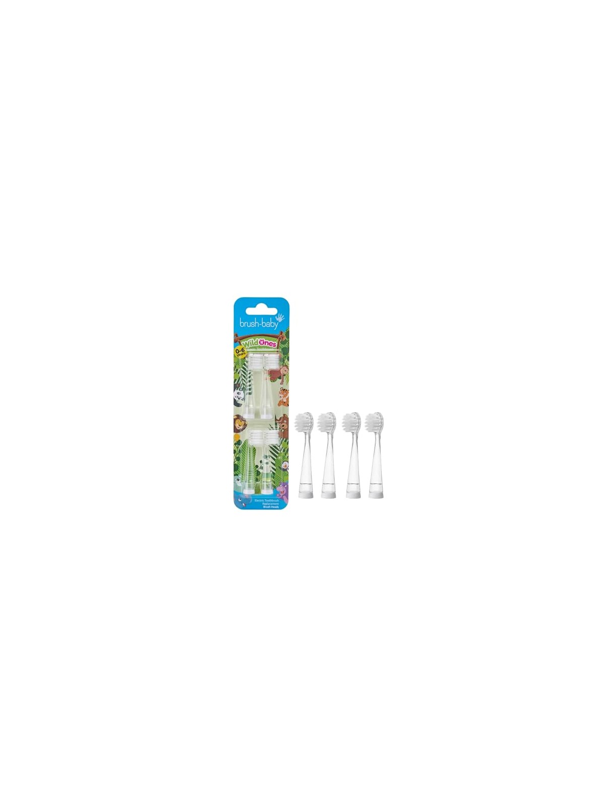 Brush baby Suggerimenti di WildOnes per spazzolino sonico 4 pz.