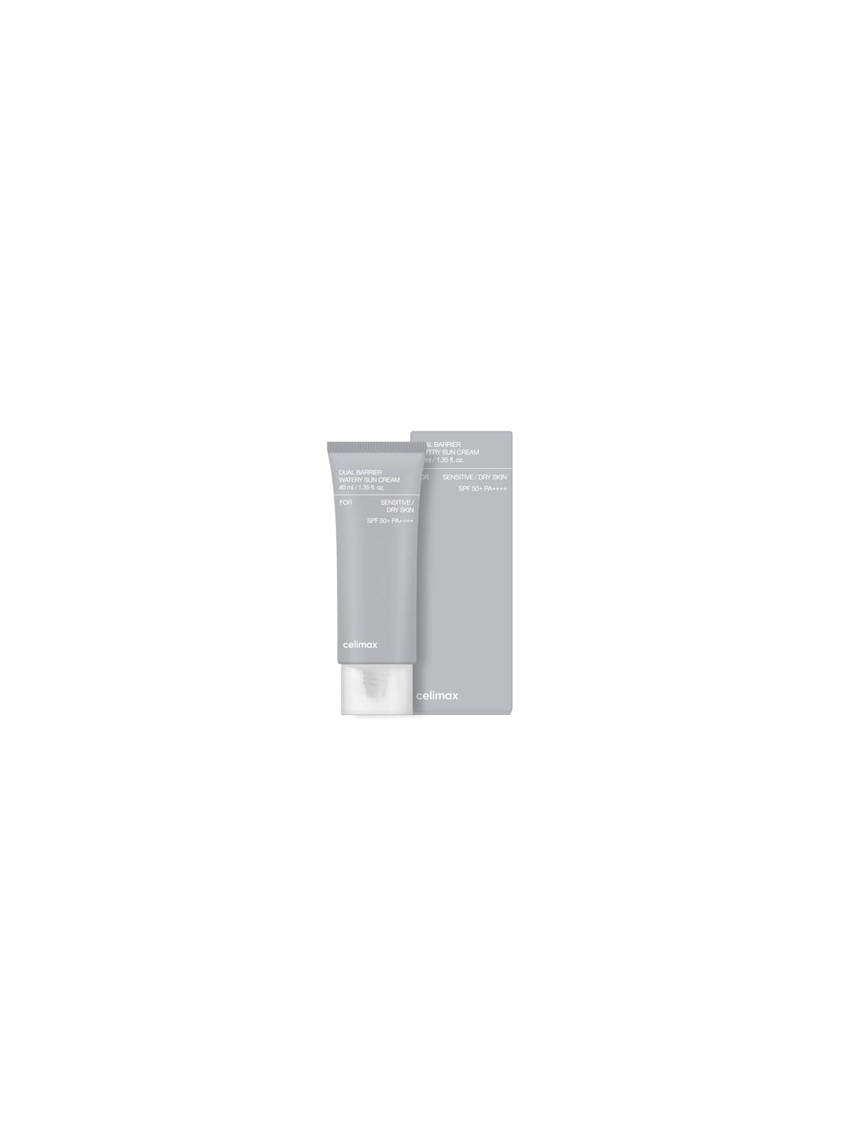 Celimax Crema solare acquosa a doppia barriera SPF 50, 40 ml donna