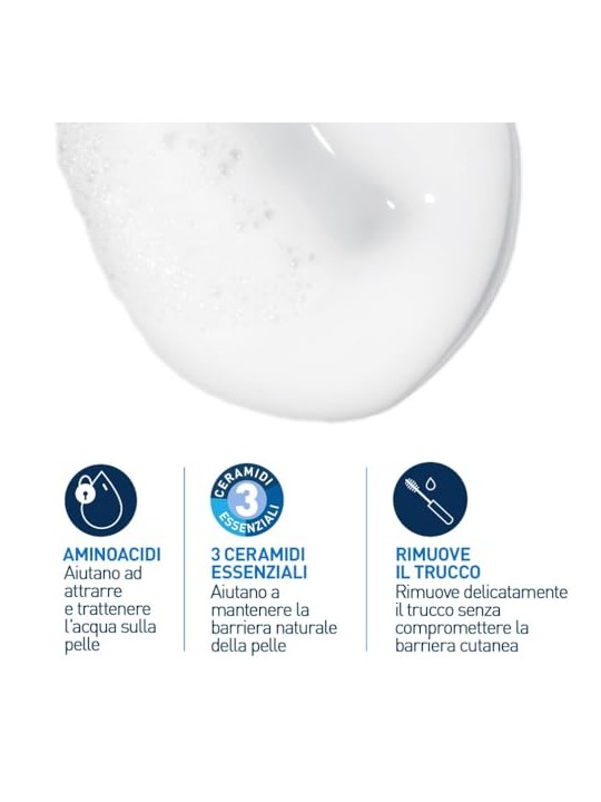 Cerave Crema detergente idratante in schiuma 473ml donna