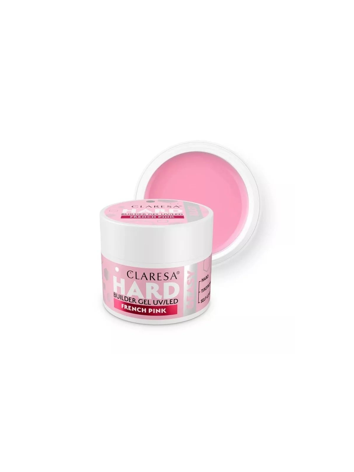 Claresa Gel costruttore Hard&Easy UV/LED gel costruttore rosa francese 12g