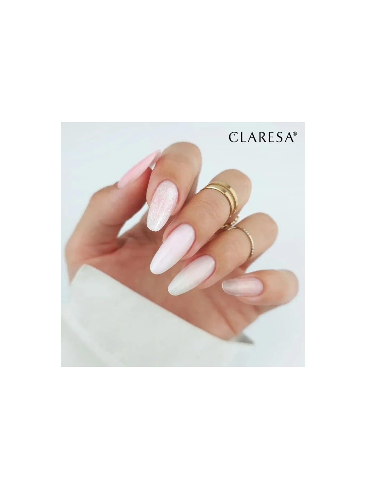 Claresa Gel costruttore Hard&Easy UV/LED gel costruttore rosa francese 12g