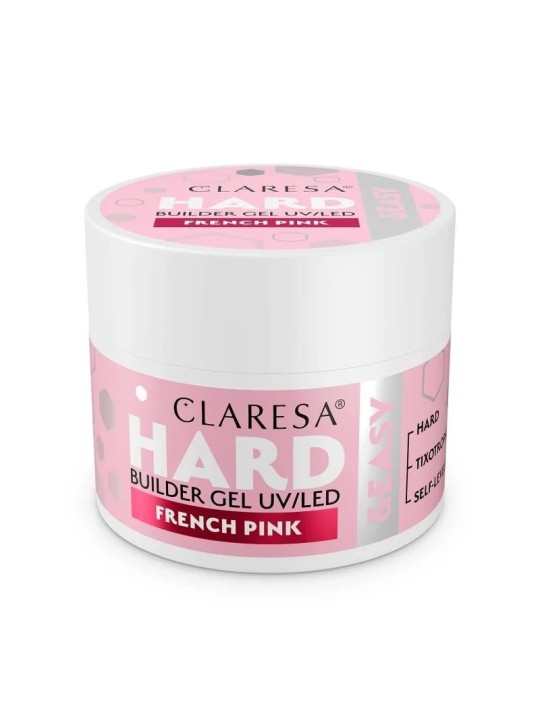 Claresa Gel costruttore Hard&Easy UV/LED gel costruttore rosa francese 12g