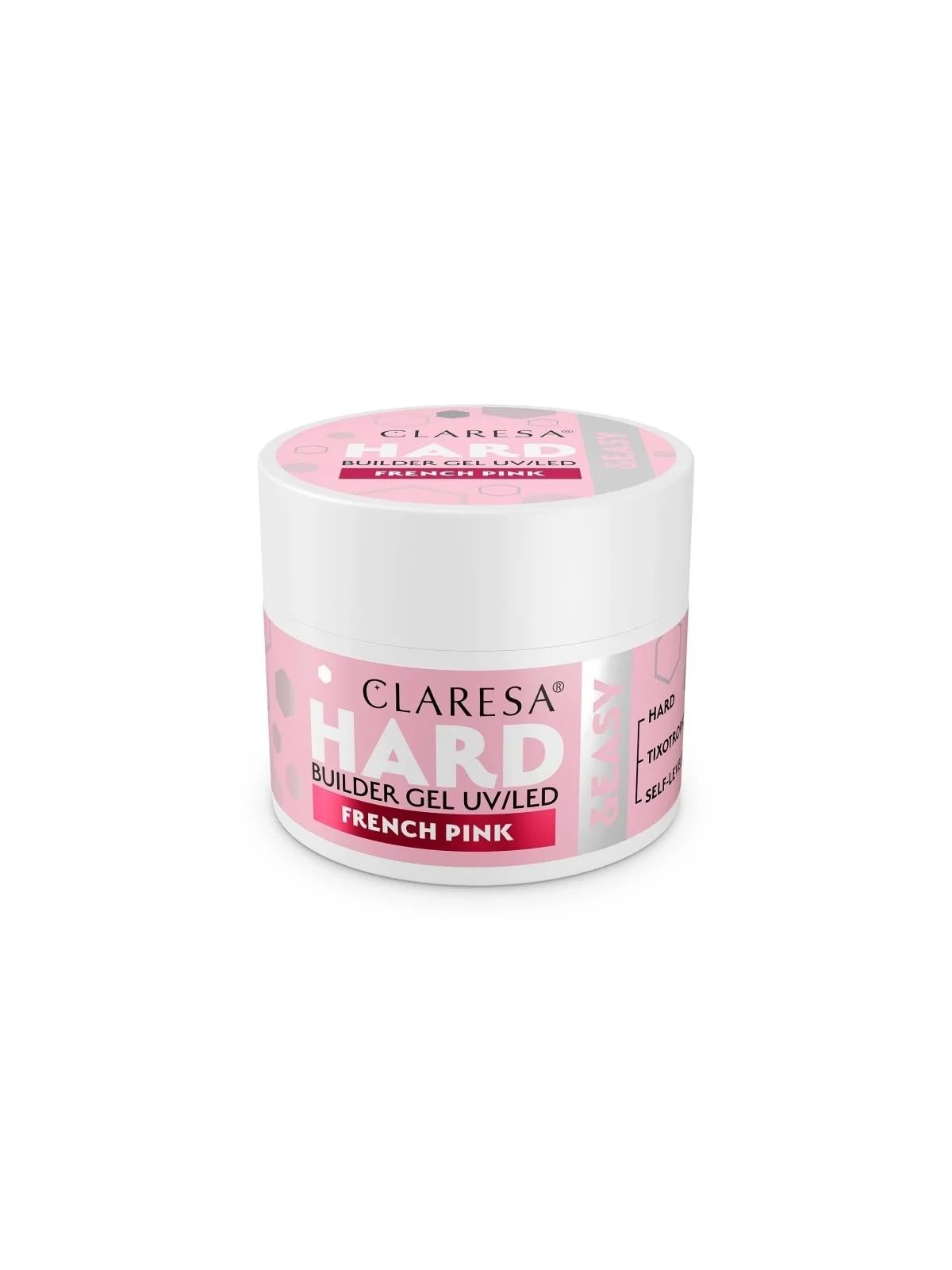 Claresa Gel costruttore Hard&Easy UV/LED gel costruttore rosa francese 12g