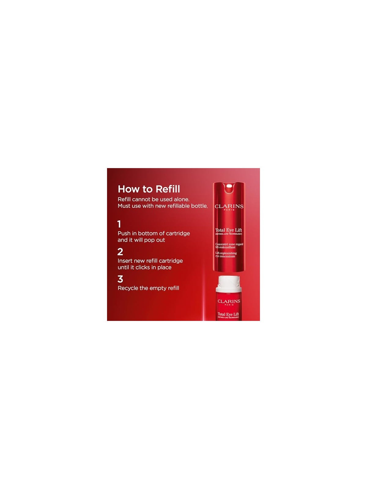 Clarins Ricarica TOTAL EYE LIFT 15ml donna