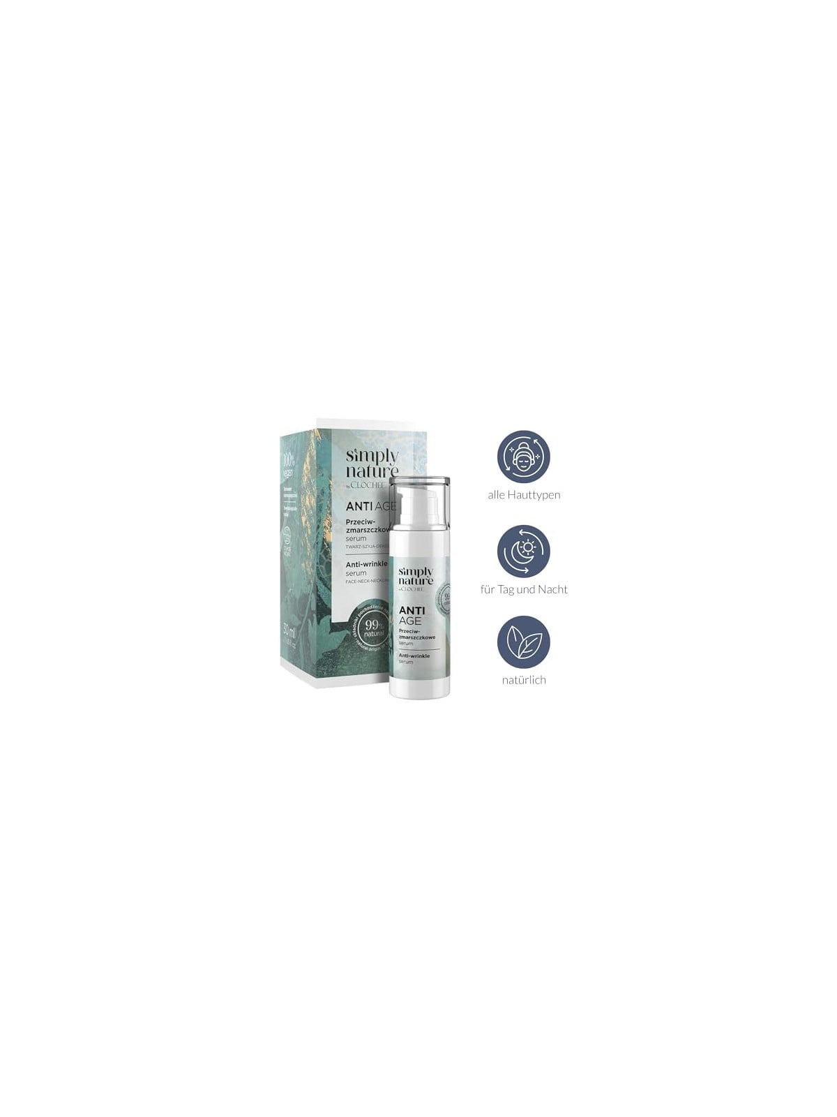 Clochee Siero antirughe e antietà Simple Nature 30ml