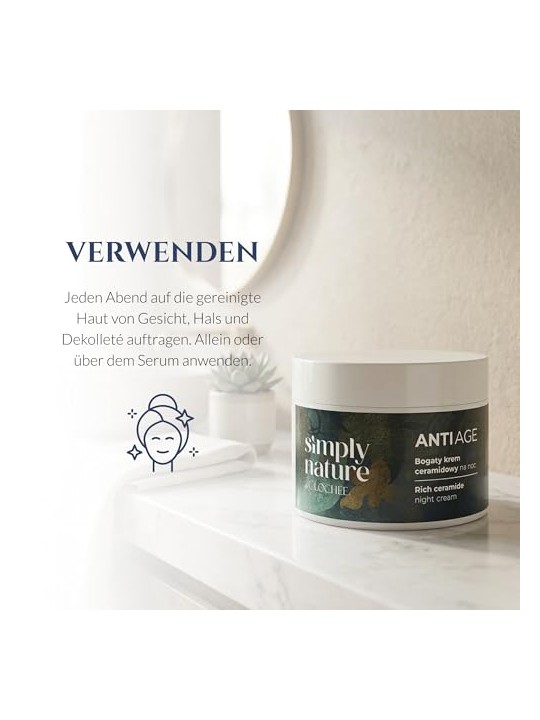 Clochee Simply Nature Crema notte anti-età ricca di ceramidi 50ml