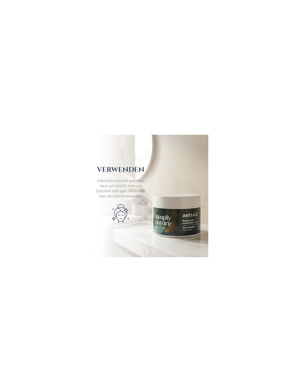 Clochee Simply Nature Crema notte anti-età ricca di ceramidi 50ml