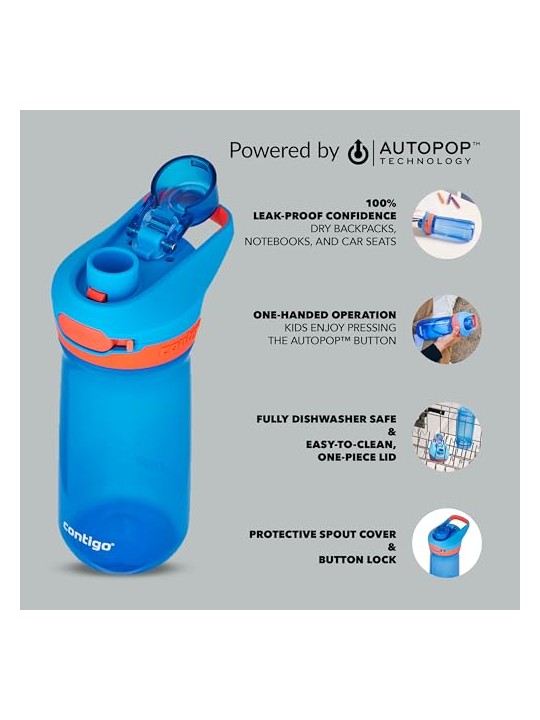 Contigo Biberon Jessie - Blu 420 ml bambino