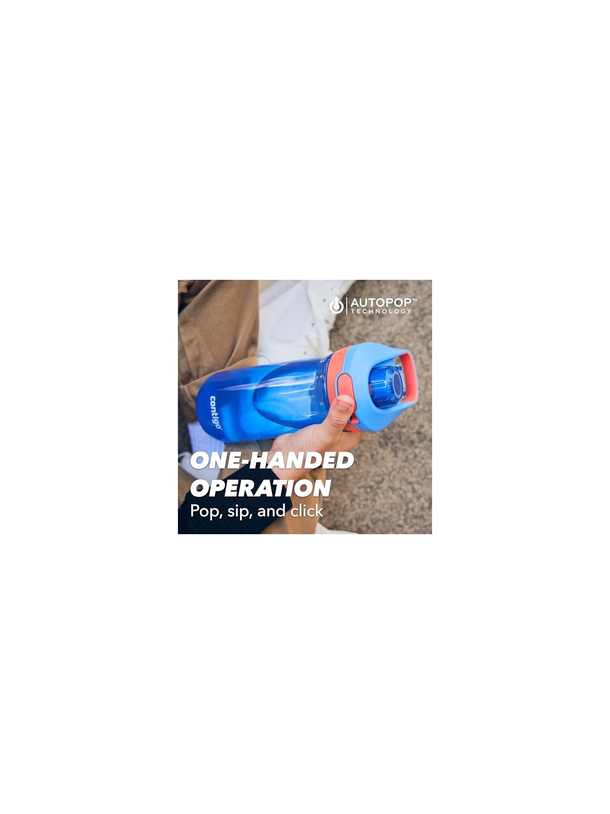 Contigo Biberon Jessie - Blu 420 ml bambino