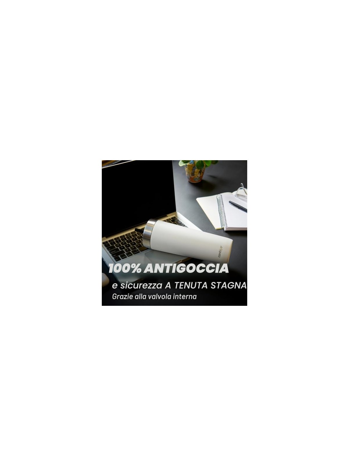 Contigo Bicchiere antigoccia Luxe - Bianco 720 ml unisex