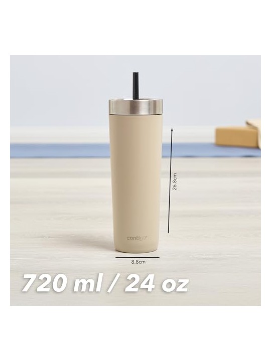 Contigo Bicchiere antigoccia Luxe - Marrone chiaro 720 ml unisex