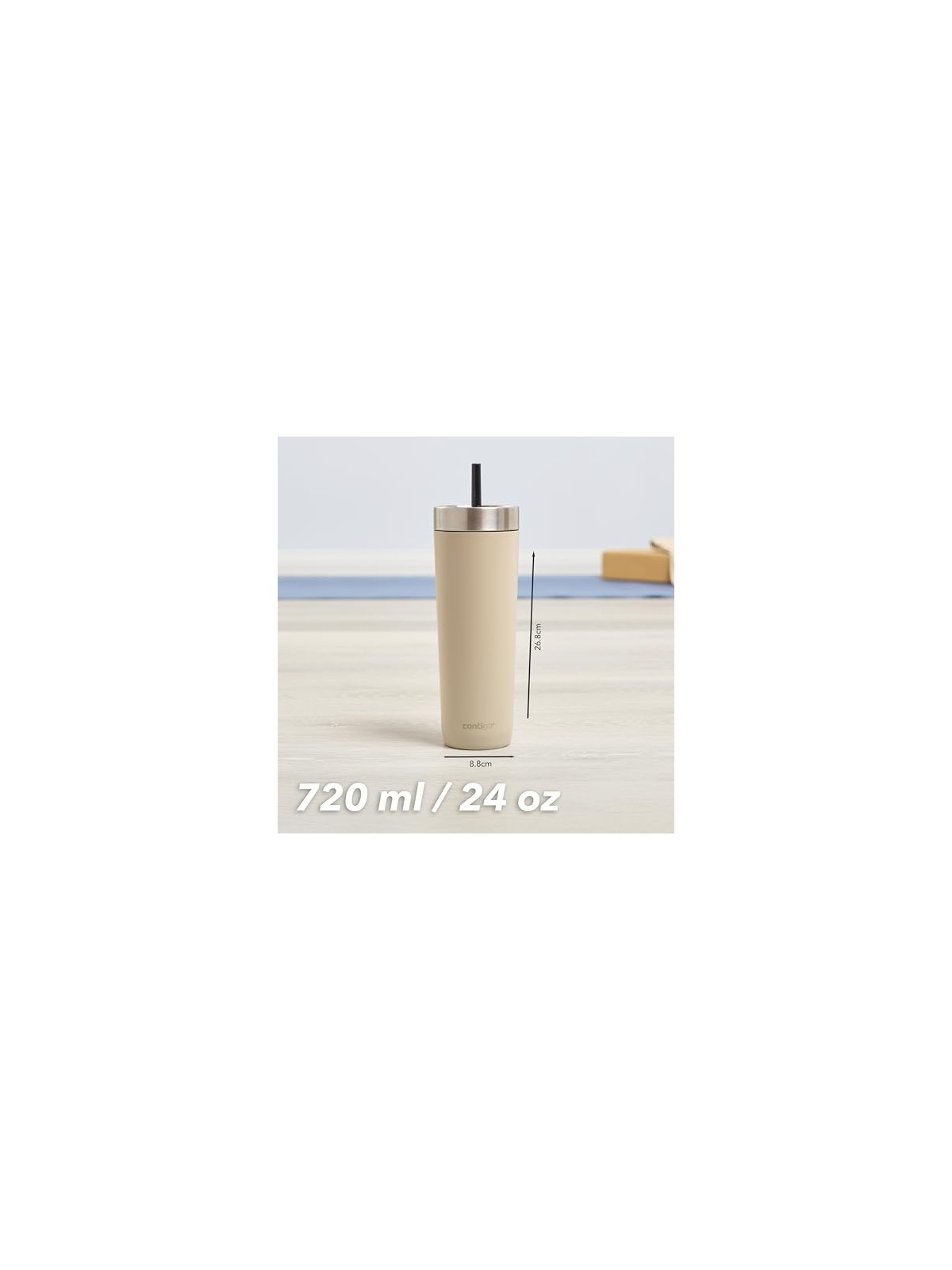 Contigo Bicchiere antigoccia Luxe - Marrone chiaro 720 ml unisex