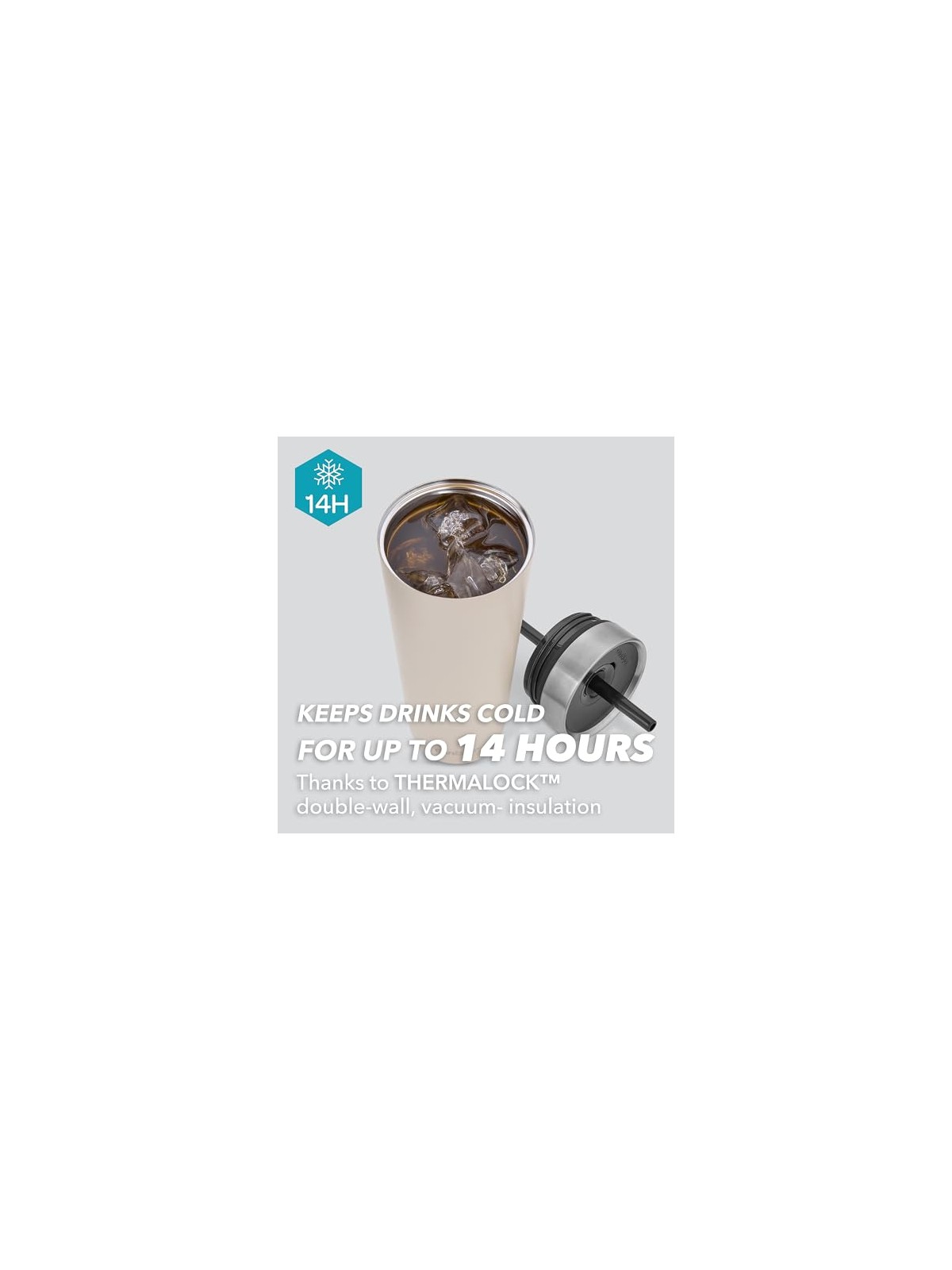 Contigo Bicchiere antigoccia Luxe - Marrone chiaro 720 ml unisex