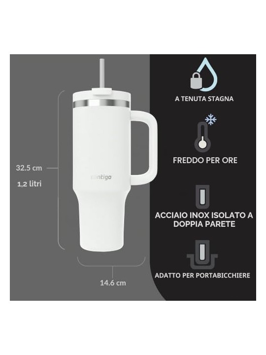 Contigo Bicchiere termico Thermalock - Bianco 1200 ml unisex