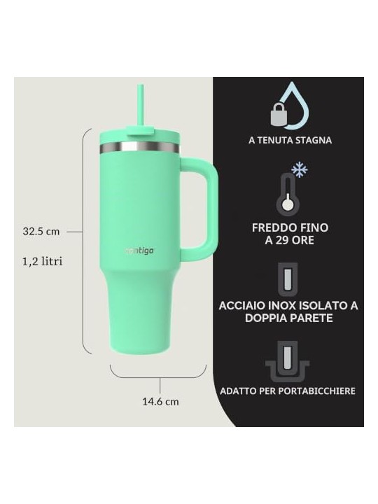 Contigo Bicchiere termico Thermalock - Verde 1200 ml unisex