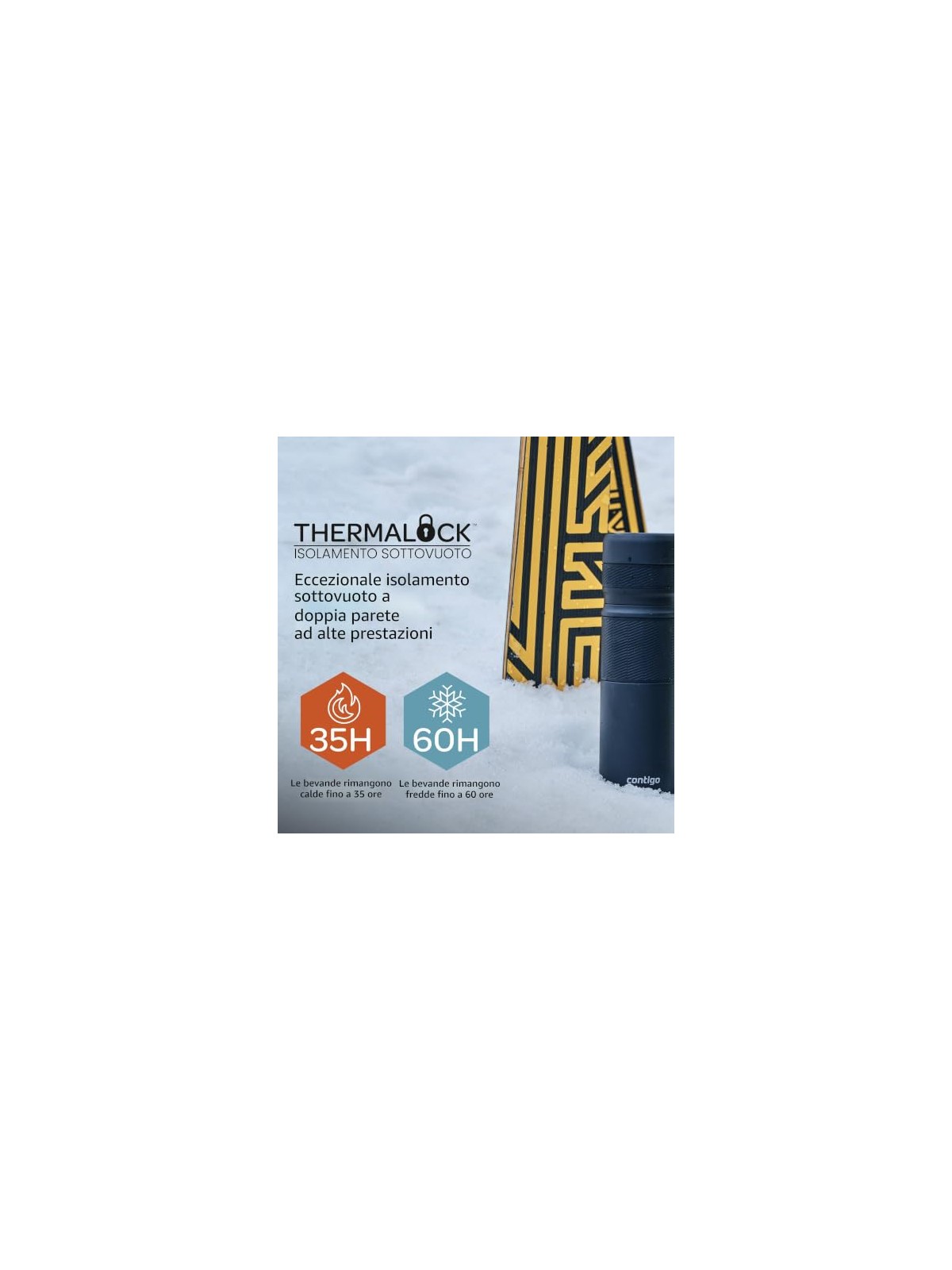 Contigo Borraccia termica Thermos - Nera 1200 ml unisex