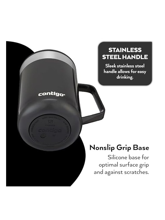 Contigo Tazza da scrivania Streeterville - Nera 420 ml unisex