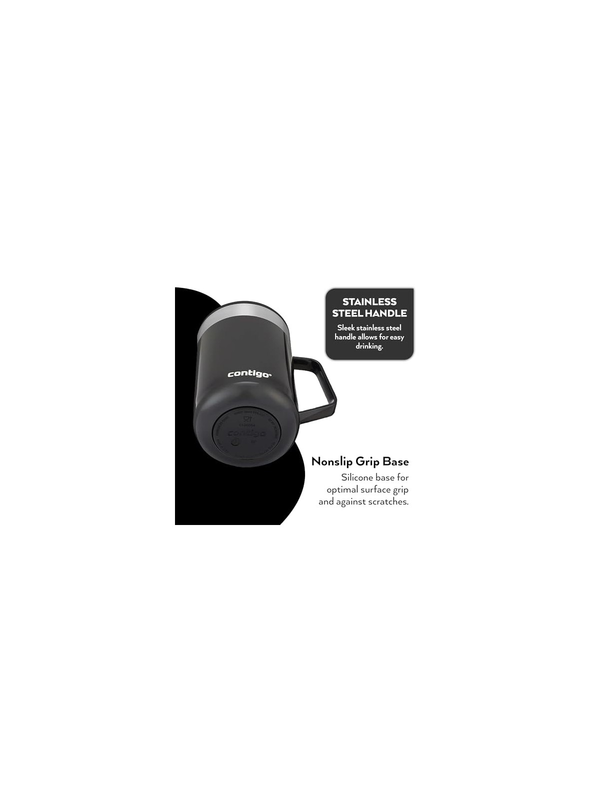 Contigo Tazza da scrivania Streeterville - Nera 420 ml unisex