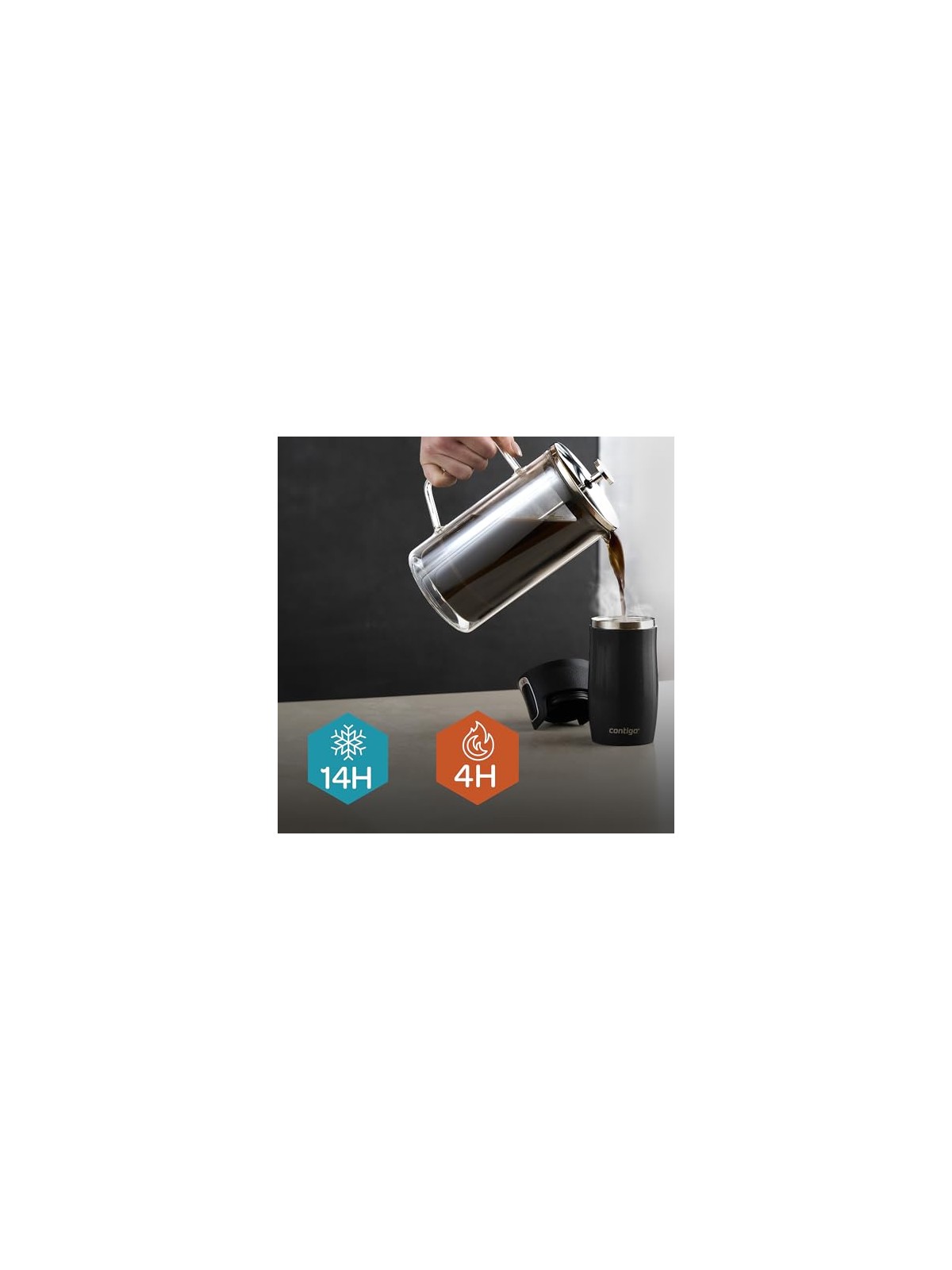 Contigo Tazza termica mini West Loop - Nera 300 ml unisex