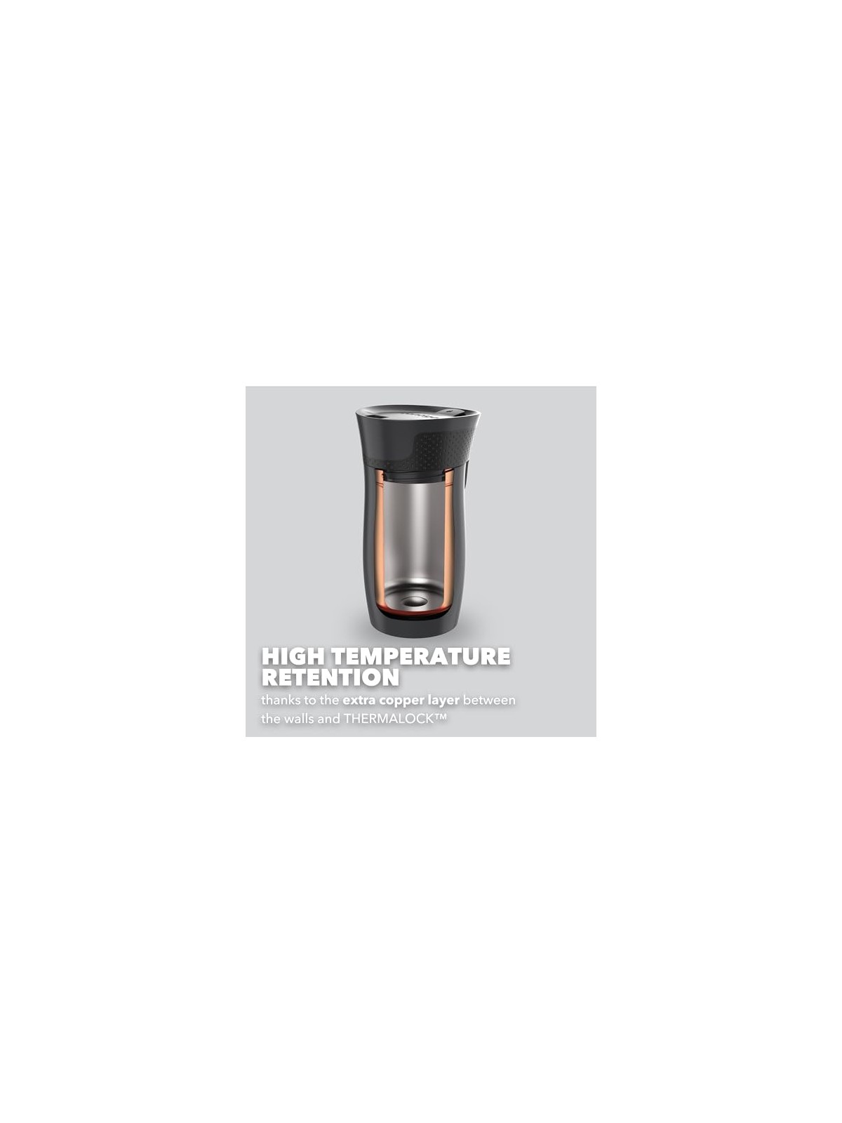 Contigo Tazza termica mini West Loop - Nera 300 ml unisex