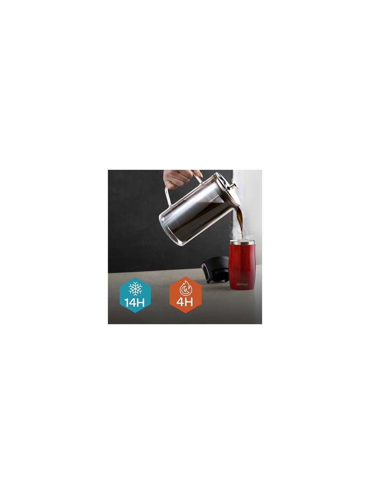 Contigo Tazza termica mini West Loop - Rossa 300 ml unisex