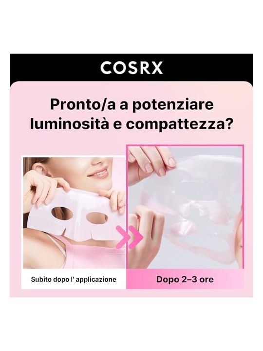 COSRX Set di maschere viso Lifting Glow Hydrogel Mask 3 x 34 g donna
