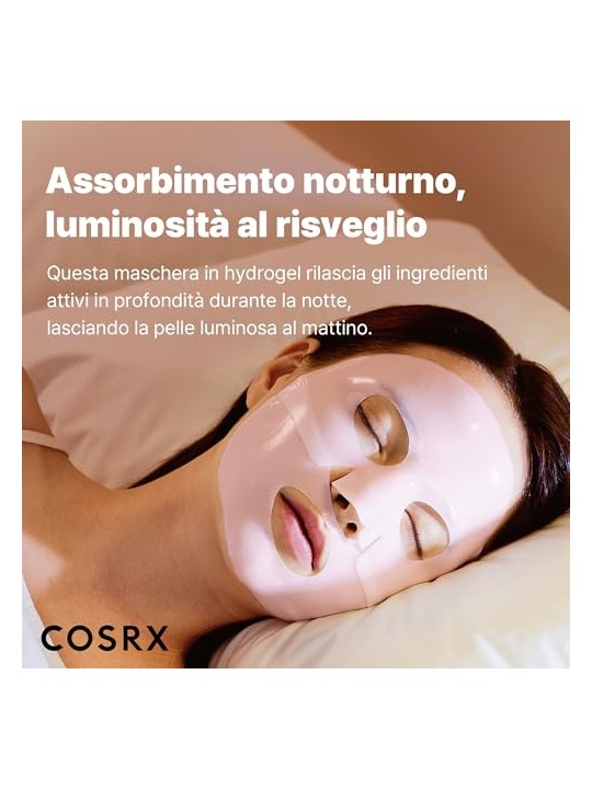 COSRX Set di maschere viso Lifting Glow Hydrogel Mask 3 x 34 g donna