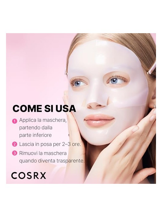 COSRX Set di maschere viso Lifting Glow Hydrogel Mask 3 x 34 g donna