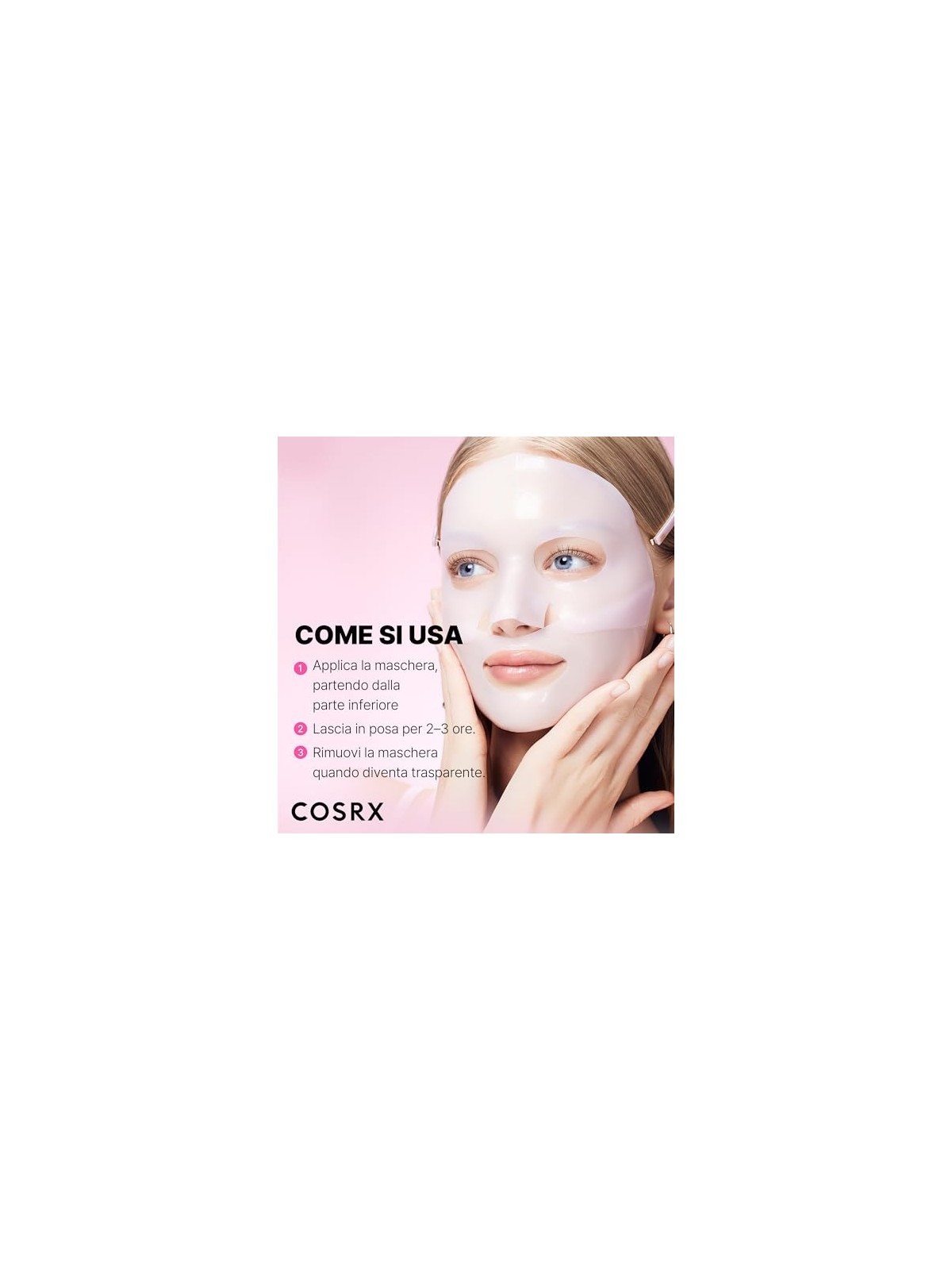 COSRX Set di maschere viso Lifting Glow Hydrogel Mask 3 x 34 g donna