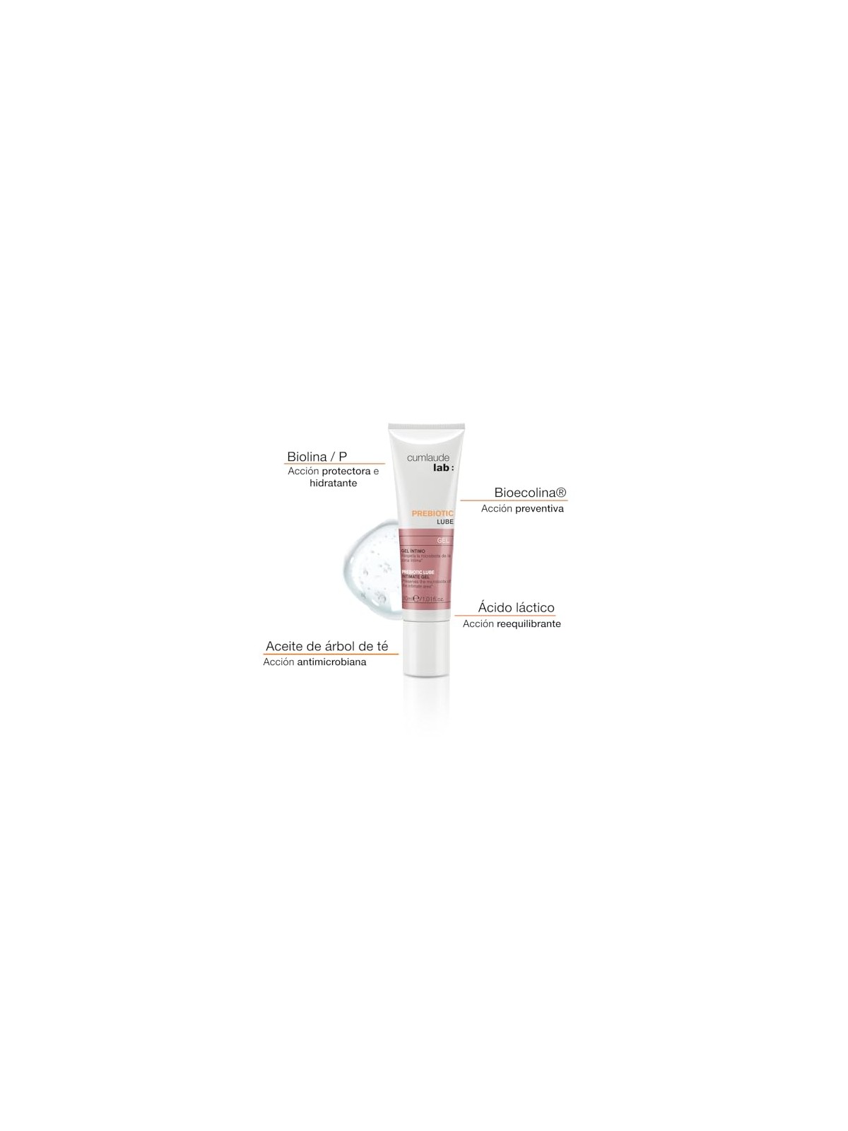 Cumlaude Lab Gel intimo lubrificante prebiotico 30ml donna