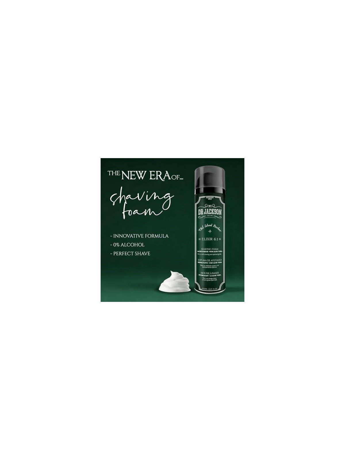 Dr.Jackson Schiuma da barba Elixir 6.1 250 ml uomo