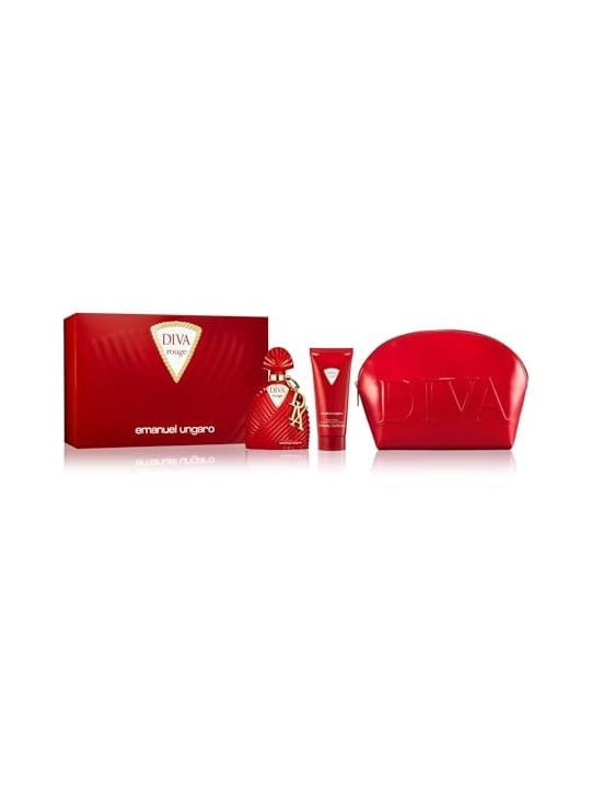 Emanuel Ungaro Ungaro Diva Rouge Epv 100ml Latte Corpo 100ml Borsa da toilette unisex