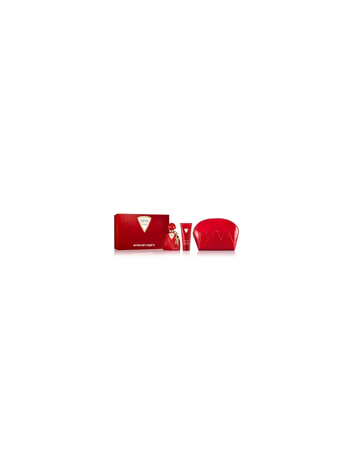 Emanuel Ungaro Ungaro Diva Rouge Epv 100ml Latte Corpo 100ml Borsa da toilette unisex