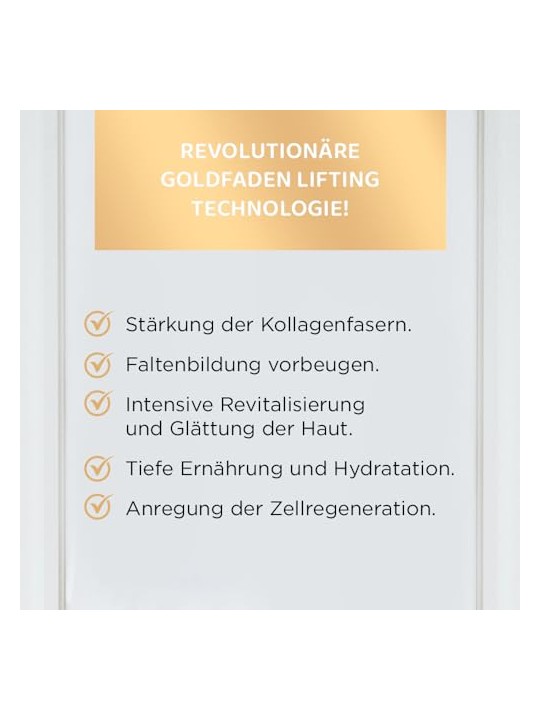 Eveline Gold Revita Expert 30+, lussuoso siero-crema giorno/notte all'oro 24 carati, 50ml