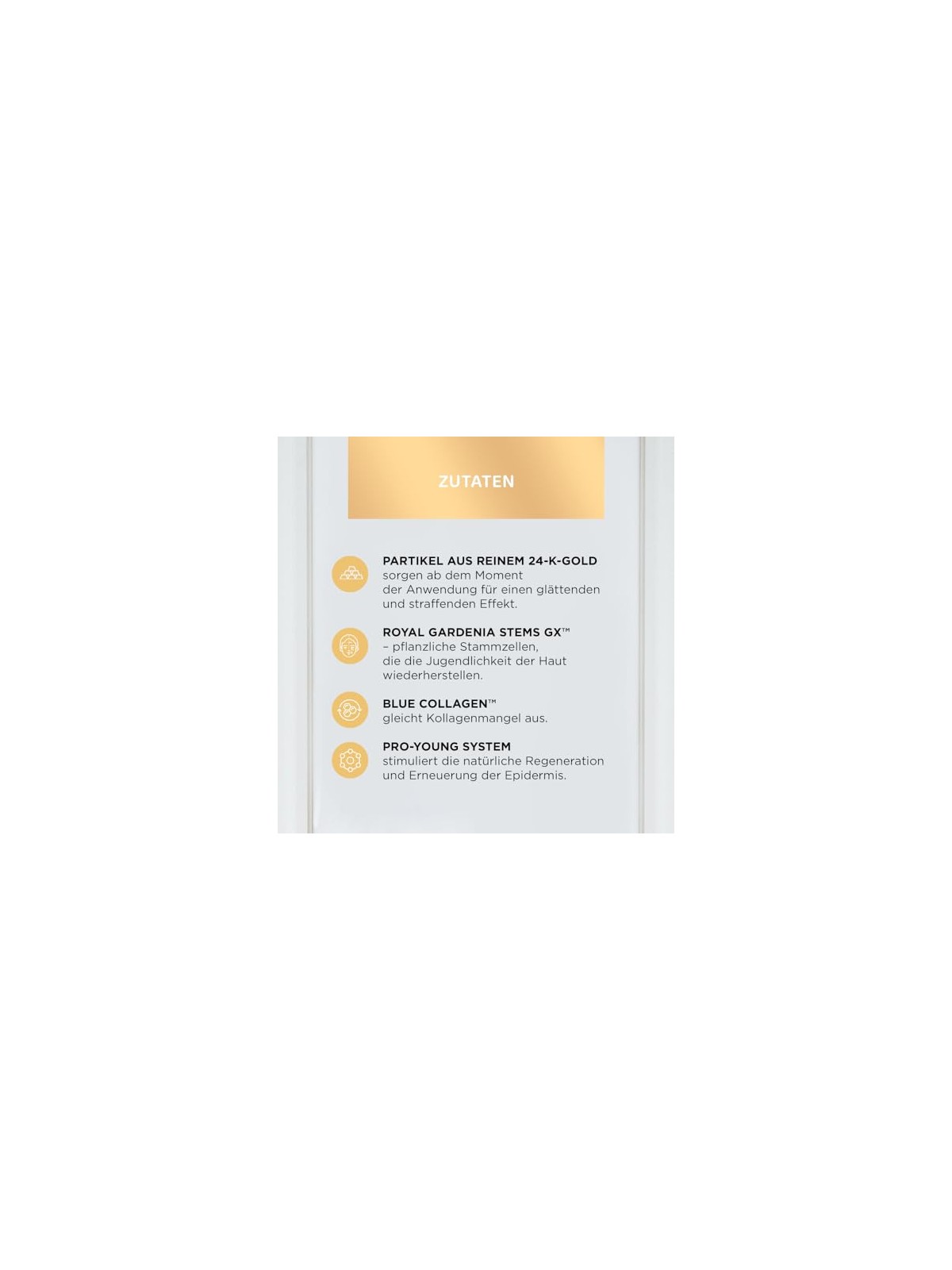 Eveline Gold Revita Expert 30+, lussuoso siero-crema giorno/notte all'oro 24 carati, 50ml