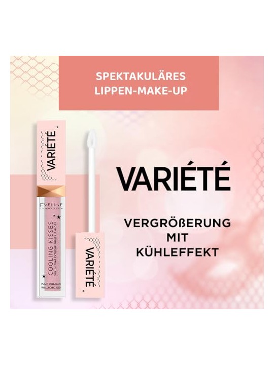 Eveline Variete Cooling Kisses Lucidalabbra rinfrescante e volumizzante 04 Candy Girl 6