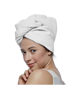 Glov Fascia per capelli Turbante morbido per capelli Bianco