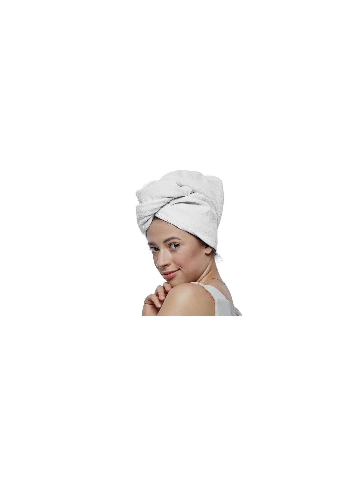 Glov Fascia per capelli Turbante morbido per capelli Bianco