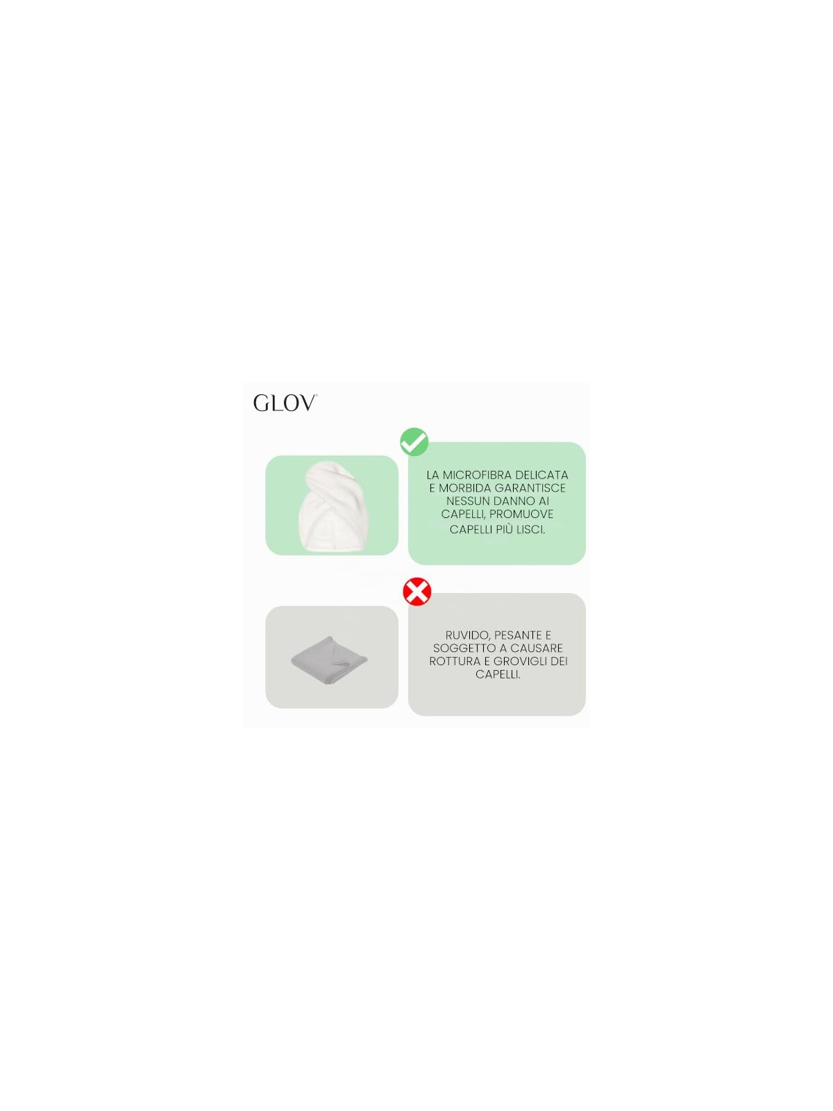Glov Fascia per capelli Turbante morbido per capelli Bianco