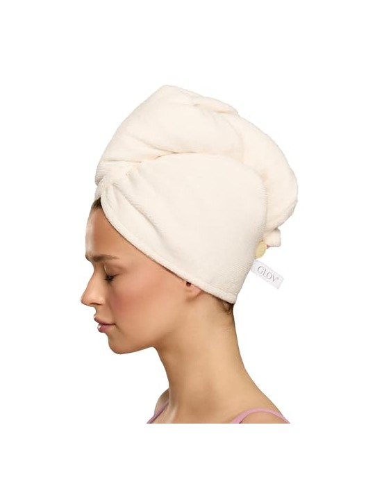 Glov Fascia per capelli Turbante morbido per capelli Bianco