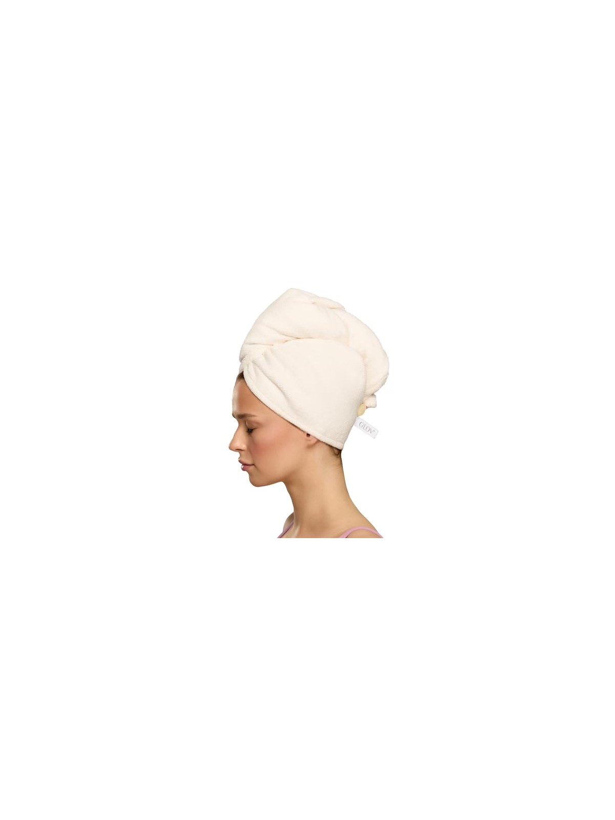 Glov Fascia per capelli Turbante morbido per capelli Bianco