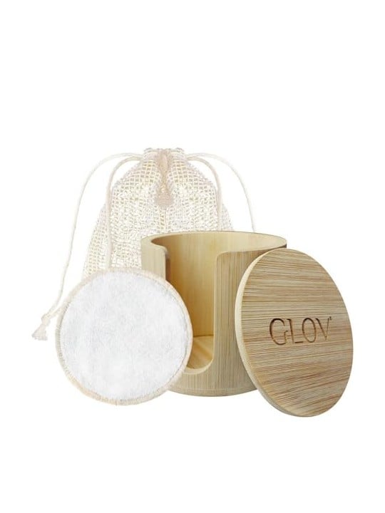 Glov SET Bamboleo: 7 fogli di bambù + 1 retina per lavare + 1 organizer in bambù