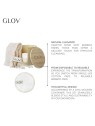 Glov SET Bamboleo: 7 fogli di bambù + 1 retina per lavare + 1 organizer in bambù