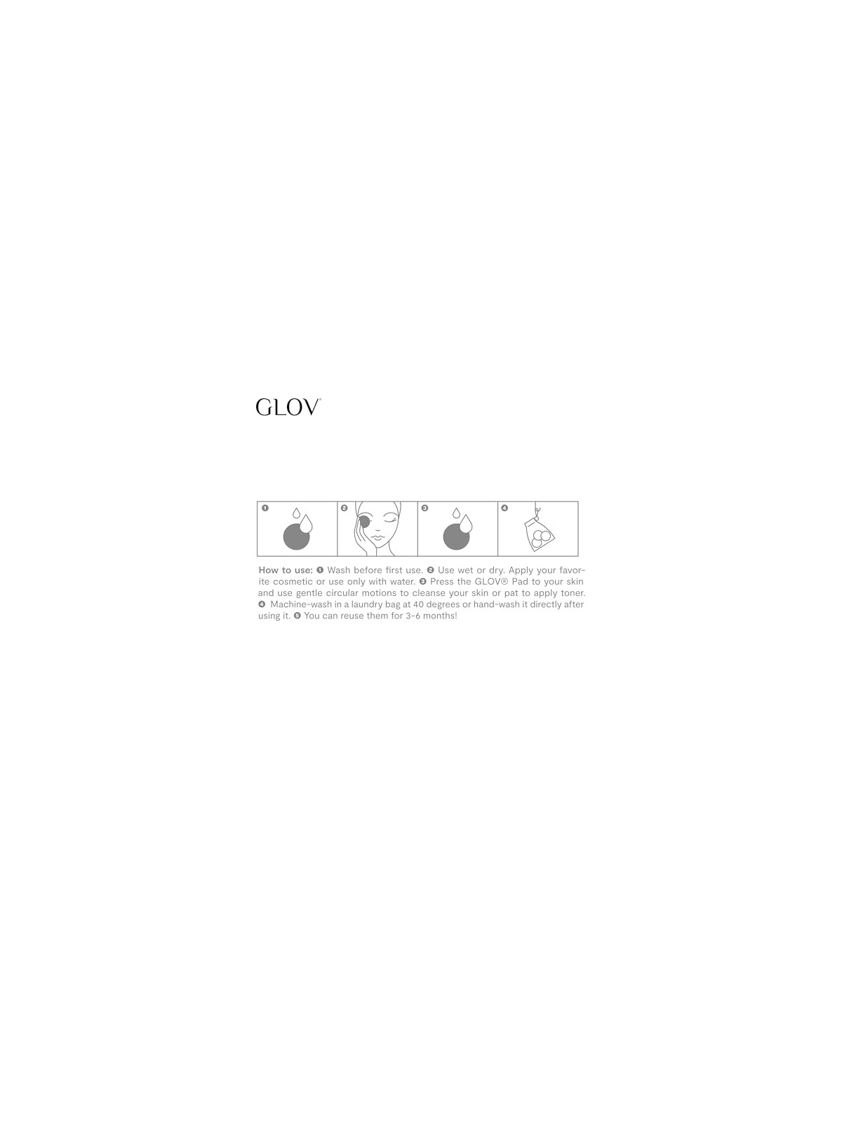 Glov SET Bamboleo: 7 fogli di bambù + 1 retina per lavare + 1 organizer in bambù