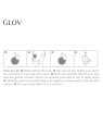 Glov SET Bamboleo: 7 fogli di bambù + 1 retina per lavare + 1 organizer in bambù